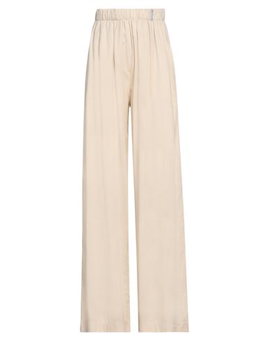 Hinnominate Woman Pants Beige Size Xs Linen, Cotton In Beige