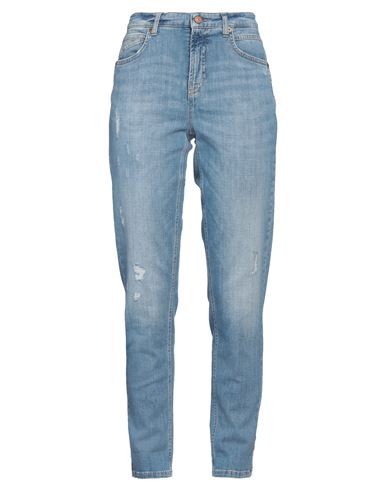 Cambio Woman Jeans Blue Size 6 Cotton, Elastomultiester, Elastane In Blue