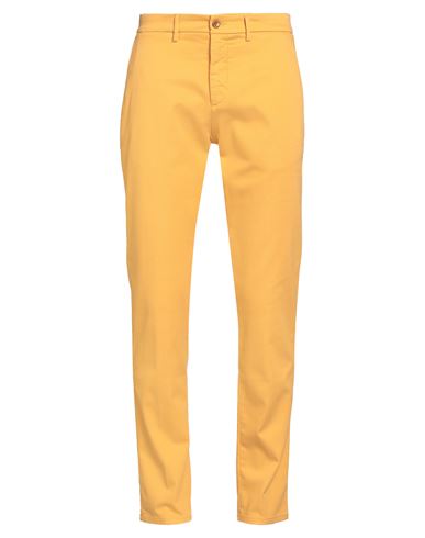 Harmont & Blaine Man Pants Marigold Size 32 Cotton, Metallic Polyester, Lycra In Yellow