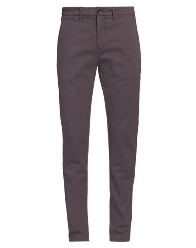 Harmont & Blaine Man Pants Plum Size 32 Cotton, Metallic Polyester, Lycra In Purple
