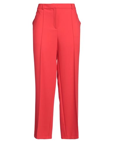 Senso By Atmosfashion Woman Pants Red Size 14 Polyester, Viscose, Elastane In Red
