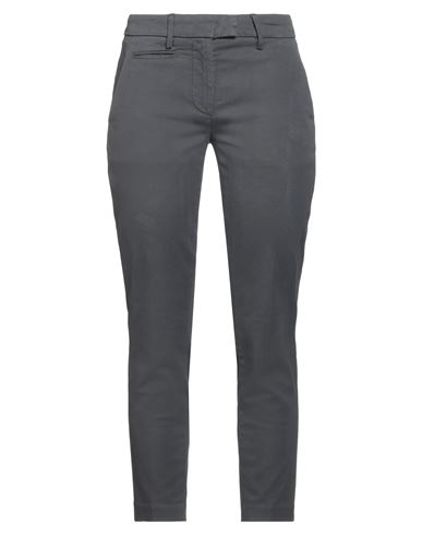 Dondup Woman Pants Charcoal Size 28 Cotton, Lyocell, Elastane In Gray