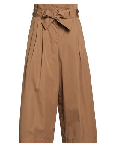 Aspesi Woman Pants Camel Size 8 Cotton In Brown