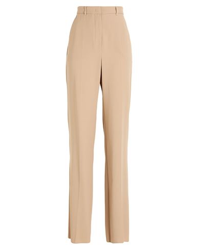 Max Mara Studio Woman Pants Camel Size 16 Virgin Wool