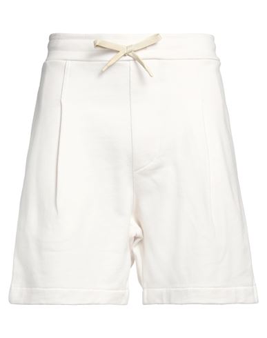A Paper Kid Man Shorts & Bermuda Shorts Cream Size Xl Cotton In White