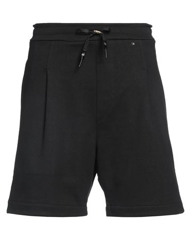 A Paper Kid Logo-patch Cotton Track Shorts In Black