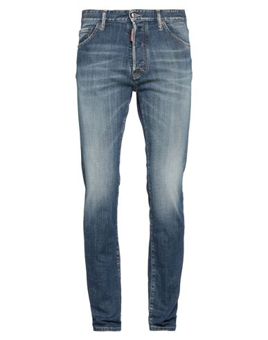 Dsquared2 Man Jeans Blue Size 36 Cotton, Elastane In Blue