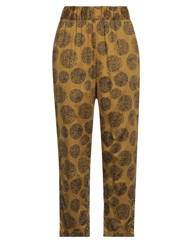 Alessia Santi Woman Pants Mustard Size 6 Polyester, Viscose, Elastane