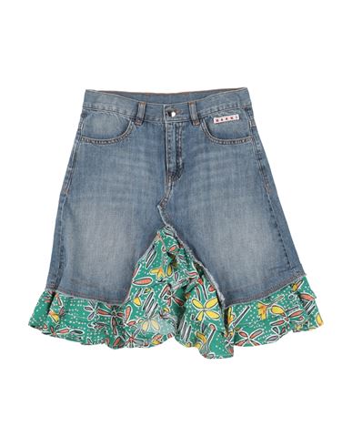Marni Toddler Girl Denim Skirt Blue Size 6 Cotton In Blue