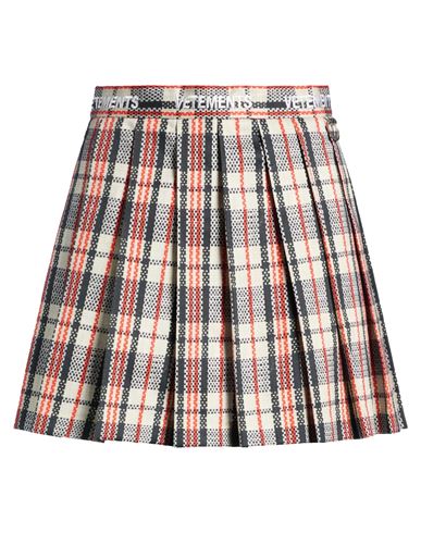 Vetements Woman Mini Skirt Light Grey Size M Cotton In Gray