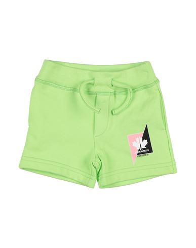 Dsquared2 Newborn Shorts & Bermuda Shorts Lime Green Size 3 Cotton In Green