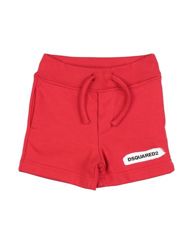 DSQUARED2 DSQUARED2 NEWBORN SHORTS & BERMUDA SHORTS RED SIZE 3 COTTON 
