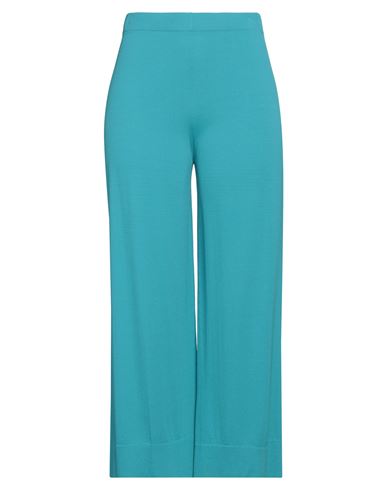 Shop Liviana Conti Woman Pants Turquoise Size 10 Viscose, Polyamide In Blue