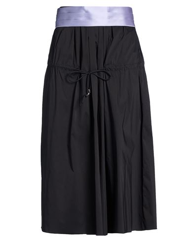 Liviana Conti Woman Midi Skirt Black Size 4 Cotton, Polyamide, Elastane
