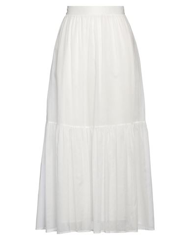 Kaos Woman Maxi Skirt White Size 6 Cotton In White