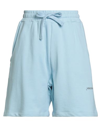 Hinnominate Woman Shorts & Bermuda Shorts Sky Blue Size M Cotton