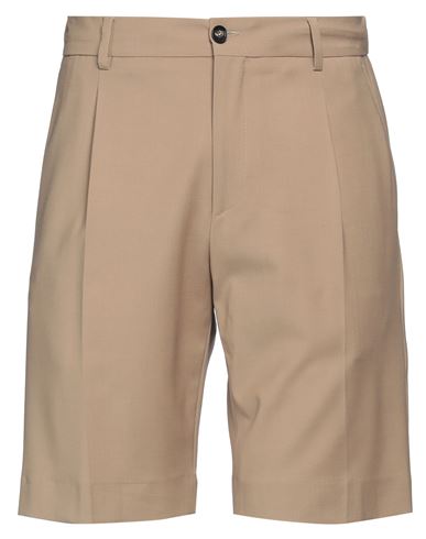 BE ABLE BE ABLE MAN SHORTS & BERMUDA SHORTS KHAKI SIZE 31 WOOL, POLYESTER, ELASTANE 