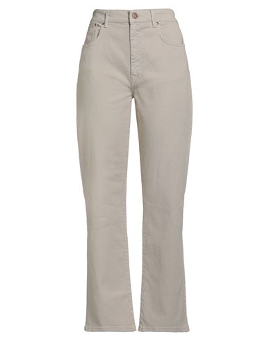 Cigala's Woman Jeans Beige Size 26 Cotton, Elastane