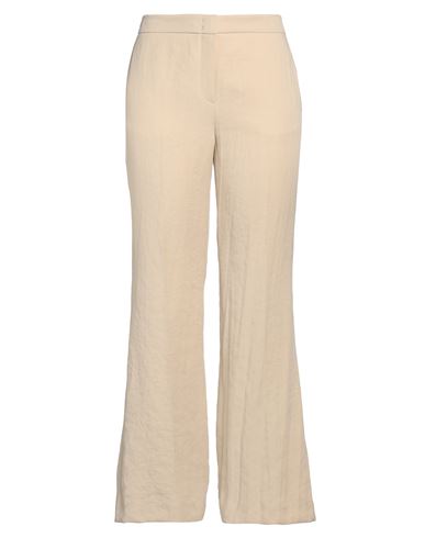 LALA BERLIN LALA BERLIN WOMAN PANTS BEIGE SIZE M VISCOSE, POLYESTER 