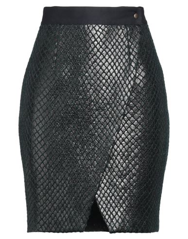Shop Roseanna Woman Mini Skirt Dark Green Size 8 Wool, Acrylic, Polyester, Polyamide, Mohair Wool