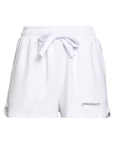 Hinnominate Woman Shorts & Bermuda Shorts White Size S Polyester, Modal, Elastane In White