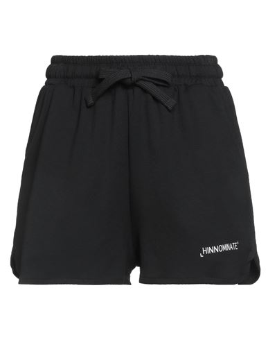Hinnominate Woman Shorts & Bermuda Shorts Black Size S Polyester, Modal, Elastane