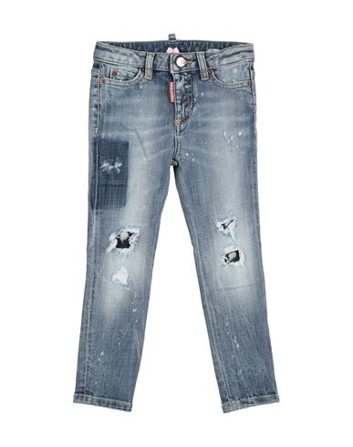 Dsquared2 Toddler Girl Jeans Blue Size 6 Cotton, Elastane In Blue