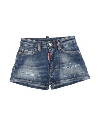Dsquared2 Toddler Girl Denim Shorts Blue Size 6 Cotton, Polyester, Elastane In Blue