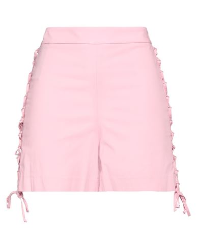 Shop Federica Tosi Woman Shorts & Bermuda Shorts Pink Size 6 Cotton, Elastane
