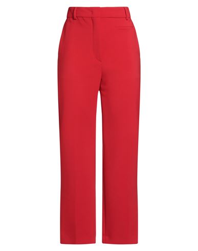 Sportmax Woman Pants Red Size 12 Virgin Wool, Elastane In Red