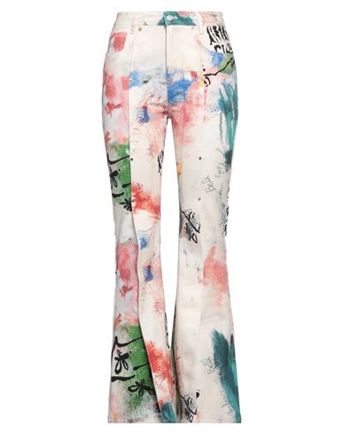 Andersson Bell Flared Cotton Trousers In White