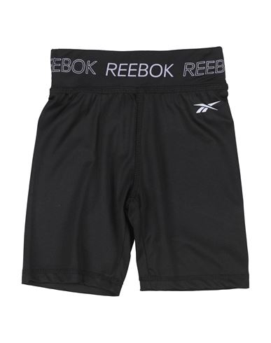 Reebok Toddler Girl Shorts & Bermuda Shorts Black Size 7 Polyester, Elastane In Black