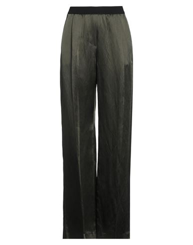 Caractere Caractère Woman Pants Military Green Size 6 Viscose, Linen In Green