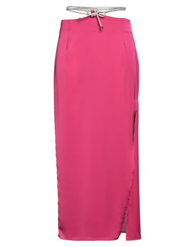 SIMONA CORSELLINI SIMONA CORSELLINI WOMAN MAXI SKIRT FUCHSIA SIZE 4 POLYESTER 