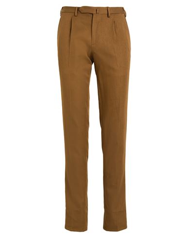 Santaniello Man Pants Brown Size 30 Cotton, Linen In Brown