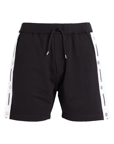 Dsquared2 Man Shorts & Bermuda Shorts Black Size Xl Cotton In Black