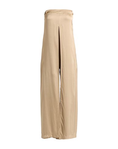 Kaos Jeans Woman Jumpsuit Beige Size 2 Viscose In Neutral