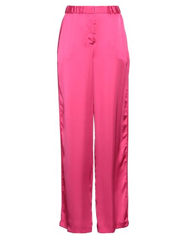 Shop Simona Corsellini Woman Pants Fuchsia Size 10 Polyester In Pink