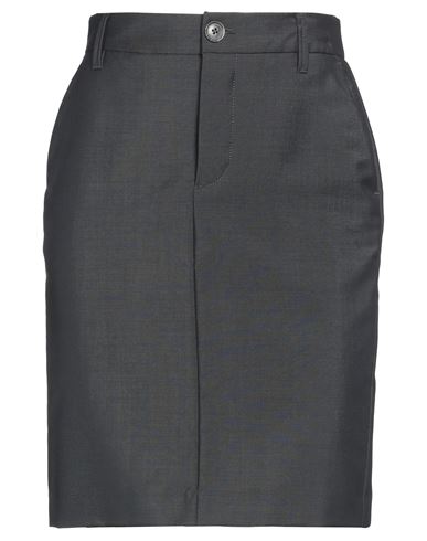 ZADIG & VOLTAIRE ZADIG & VOLTAIRE WOMAN MINI SKIRT CHARCOAL SIZE 2 WOOL, MOHAIR WOOL 
