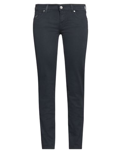 JACOB COHЁN JACOB COHЁN WOMAN PANTS MIDNIGHT BLUE SIZE 32 COTTON, VISCOSE, POLYESTER, ELASTANE 
