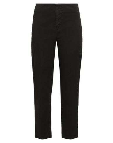 ALESSIA SANTI ALESSIA SANTI WOMAN PANTS BLACK SIZE 10 COTTON, ELASTANE 