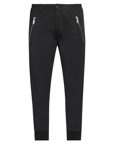 Dsquared2 Man Pants Black Size 36 Cotton, Elastane In Black