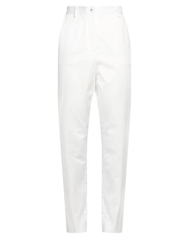 Dolce & Gabbana Cotton-blend Brocade Slim Pants In White
