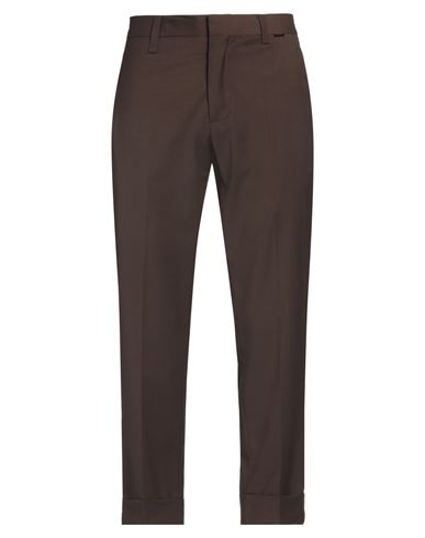 LIU •JO MAN LIU •JO MAN MAN PANTS BROWN SIZE 38 POLYESTER, WOOL, ELASTANE 
