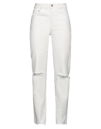 Shop Paige Woman Jeans White Size 28 Cotton, Elastane