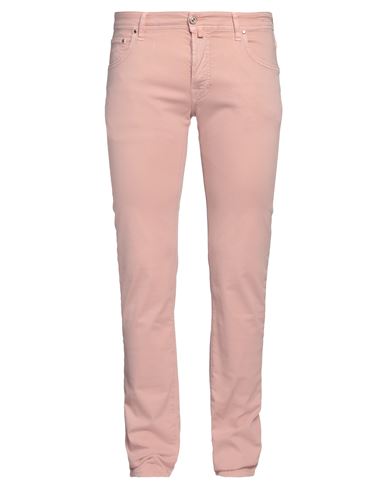 Shop Jacob Cohёn Man Jeans Blush Size 35 Cotton, Lyocell, Elastane In Pink