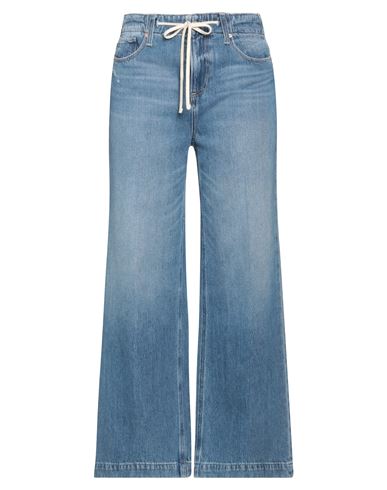 PAIGE PAIGE WOMAN JEANS BLUE SIZE 24 COTTON, LYOCELL 