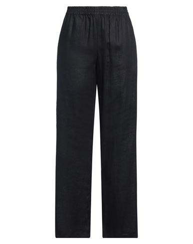 Shop Emporio Armani Woman Pants Midnight Blue Size 14 Linen