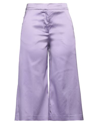 Shop Semicouture Woman Pants Lilac Size 10 Acetate, Polyamide, Elastane In Purple