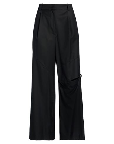 Low Classic Woman Pants Black Size M Polyester, Polyurethane In Black